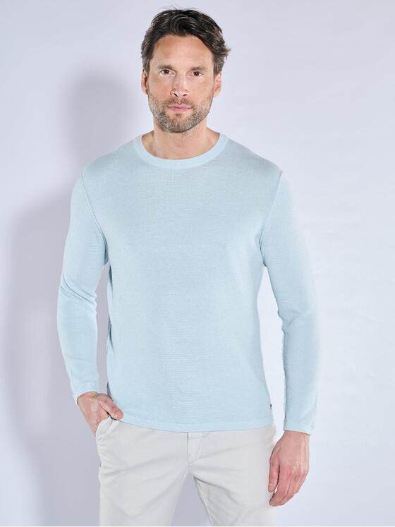 engbers Herren Pullover strukturiert Hellblau 38703