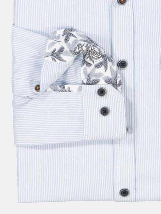 emilio adani Herren Hemd gemustert Blau 35471
