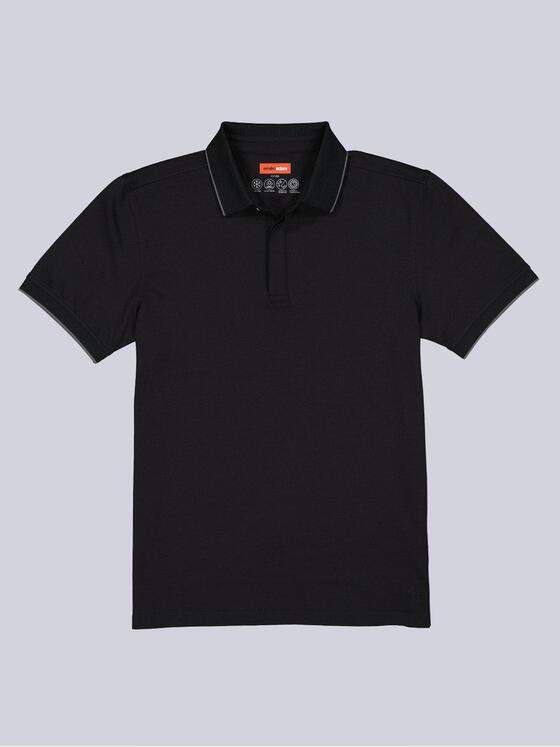 emilio adani Herren Polo-Shirt atmungsaktiv Schwarz 38432
