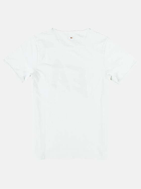 emilio adani Herren Rundhals T-Shirt Weiß 25703