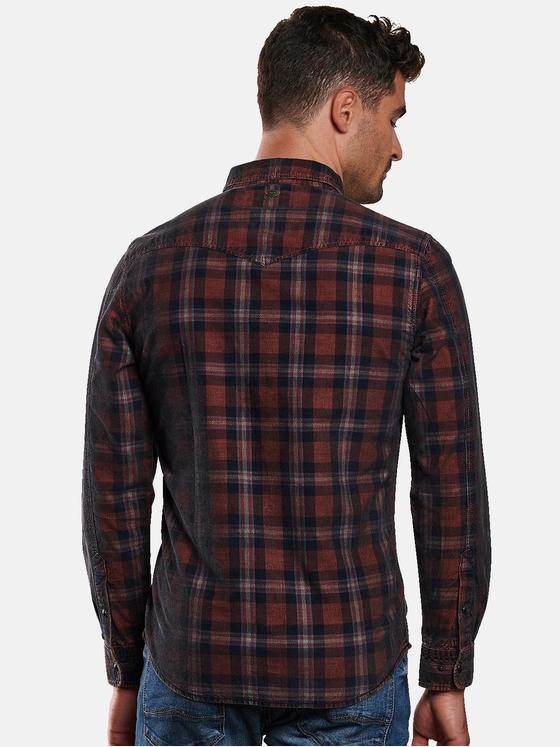 engbers Herren Karohemd Dunkelorange 31879