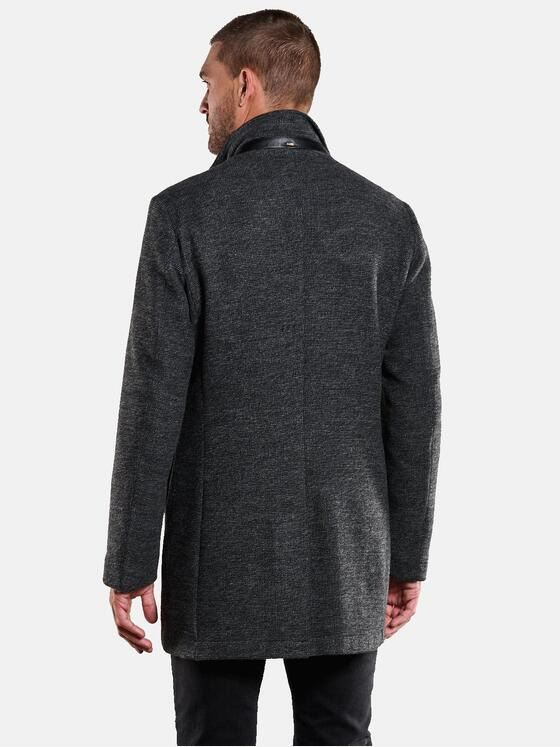 emilio adani Herren Mantel mit Inlet Grau 33576