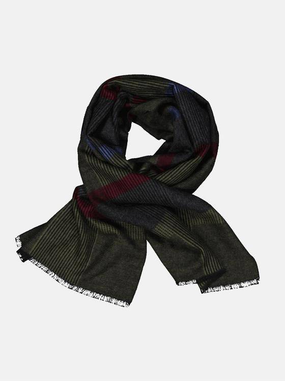 engbers Herren Schal gemustert Tannengruen 33922