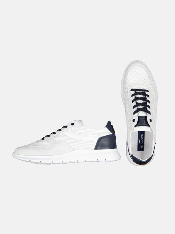 engbers Herren Sneaker atmungsaktiv Naturweiss 32606