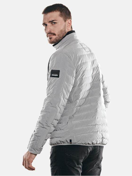 emilio adani Herren Steppjacke mit Kontrastdetails Grau 31772