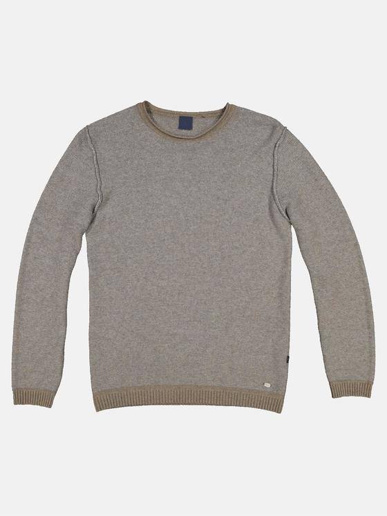 engbers Herren Pullover mit Kaschmiranteil Beige 32350