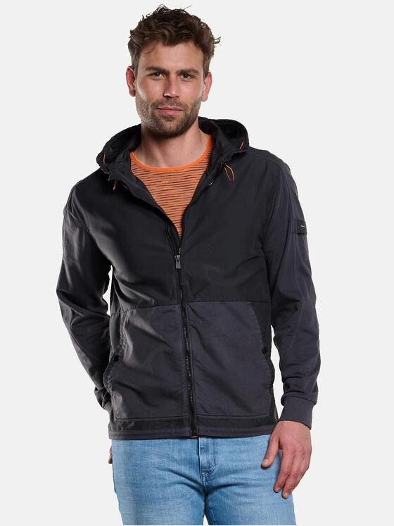 engbers Herren Sweatjacke mit Kapuze Schwarz 33152