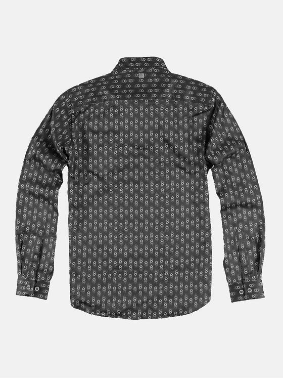 ENGBERS GERMANY Herren Langarm-Hemd dezent glänzend Anthrazit 31887