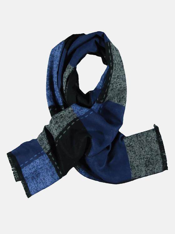 emilio adani Herren Schal gemustert Blau 30462