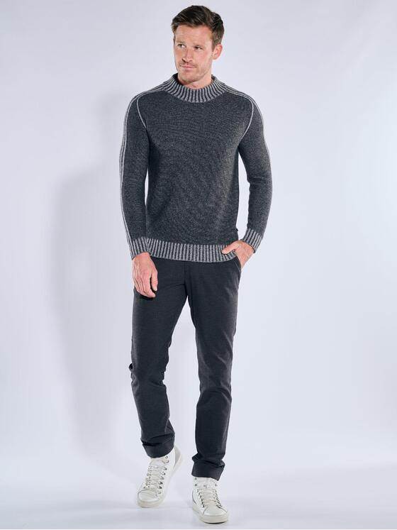 ENGBERS GERMANY Herren Pullover mit Kaschmiranteil Dunkelgrau 39562