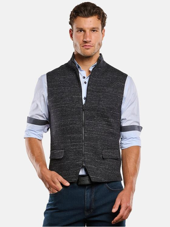 engbers Herren Sakko-Weste meliert Saphirblau 33608