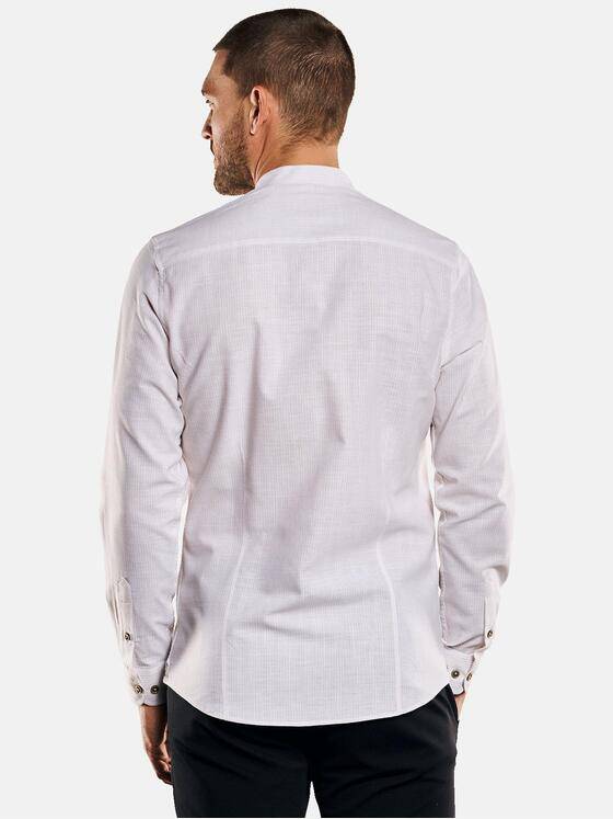 emilio adani Herren Langarm-Hemd gestreift Beige 33241