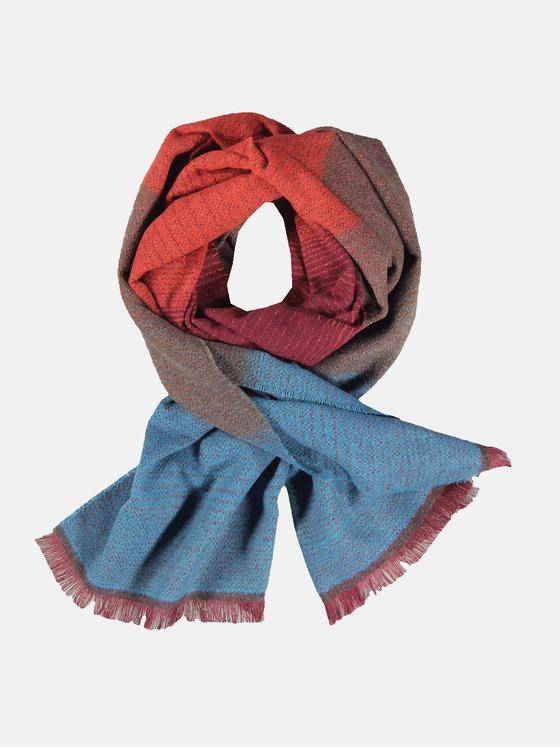 engbers Herren Schal gemustert Blutorange 32106