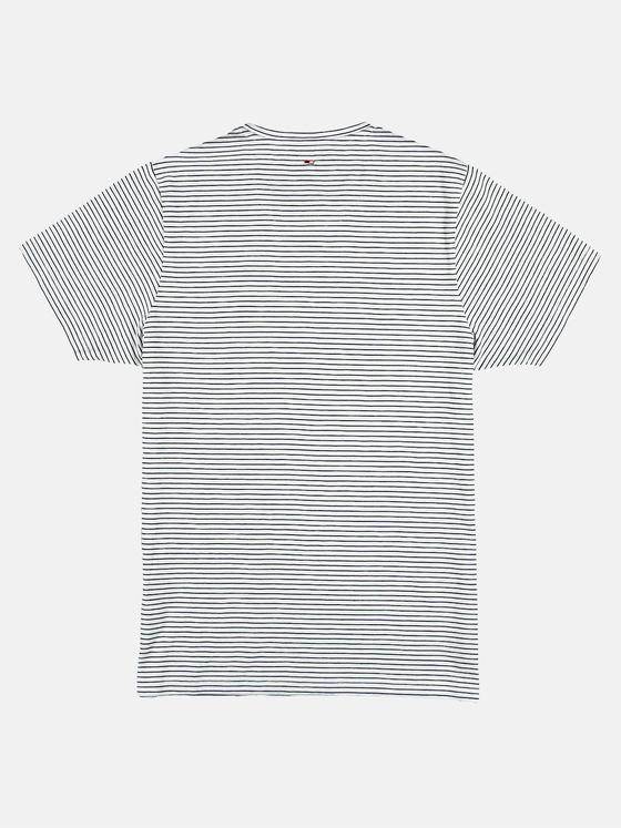 emilio adani Herren T-Shirt mit Slub-Effekt Weiß 29488