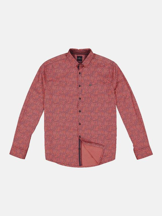 engbers Herren Hemd langarm Tomatenrot 34079