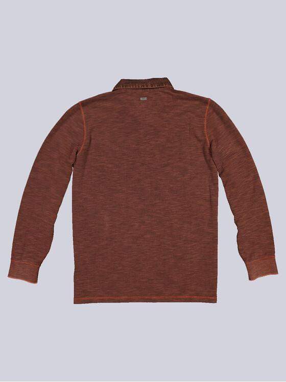 engbers Herren Langarm-Shirt Polokragen Orange 32440