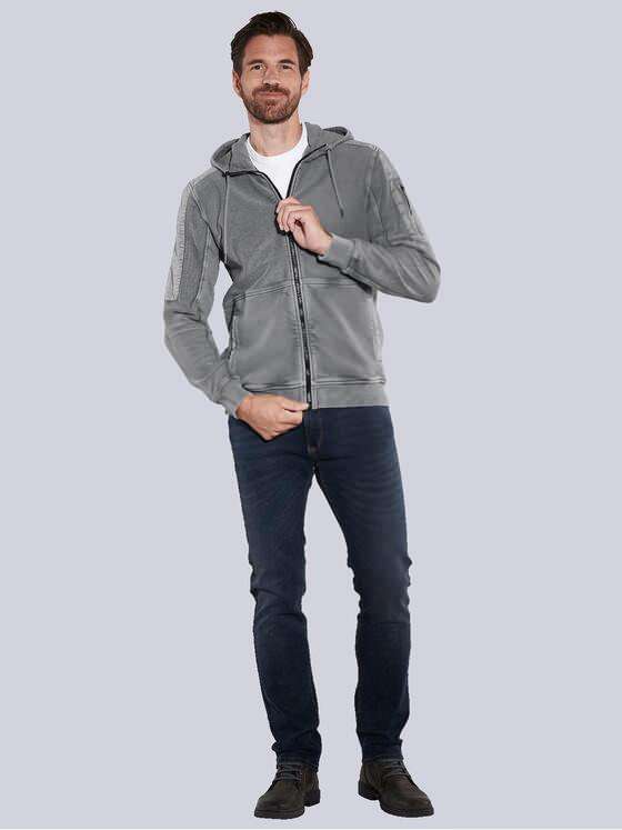 engbers Herren Sweatjacke mit Kapuze Grau 35595