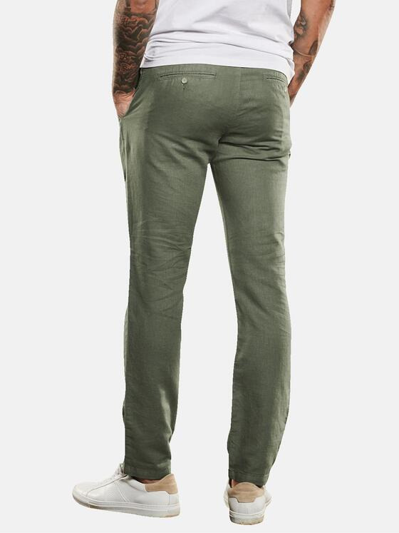 emilio adani Herren Chino mit Tunnelzug Grün 35014