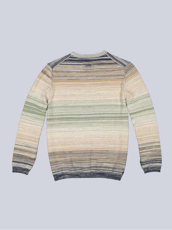 engbers Herren Pullover gestreift Beige 34289