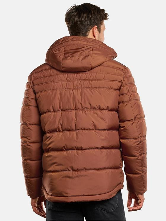 engbers Herren Steppjacke abnehmbarer Kapuze Orange 33556