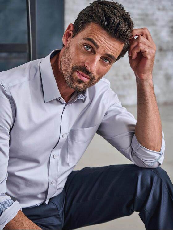 engbers Herren Hemd "My Favorite" Silbergrau 34412