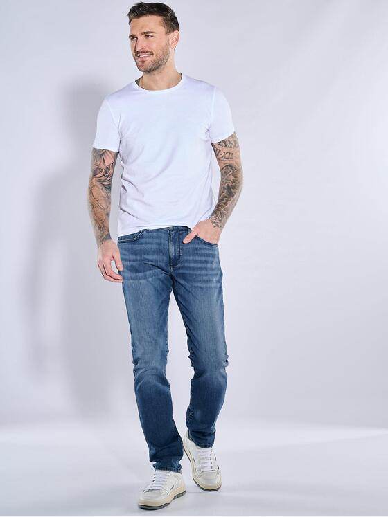 emilio adani Herren Super-Stretch-Jeans slim fit Blau 38637