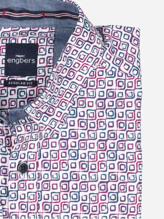 engbers Herren Hemd langarm Violett 37639