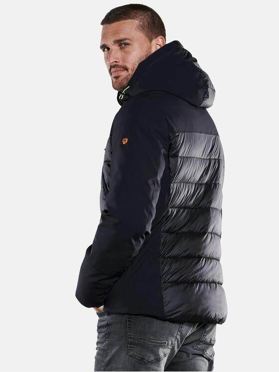 emilio adani Herren Jacke mit abnehmbarer Kapuze Schwarz 33524