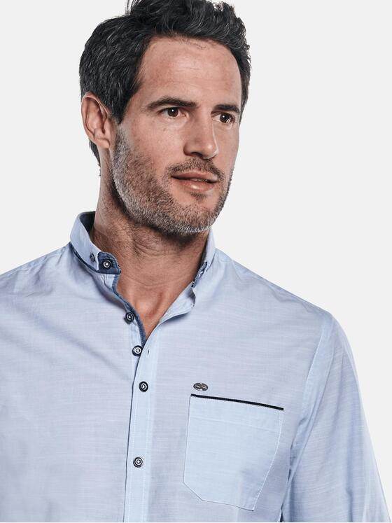 engbers Herren Hemd uni Hellblau 29765