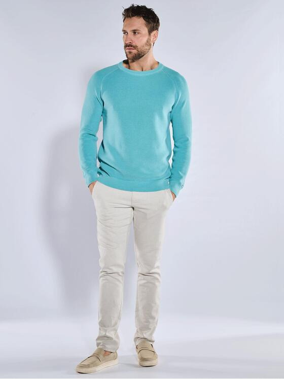 emilio adani Herren Pullover strukturiert Türkis 36702