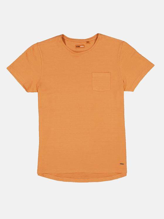 emilio adani Herren T-Shirt gestreift Orange 32753