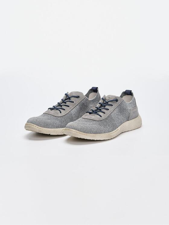 engbers Herren Sneaker aus Materialmix Grau 37066