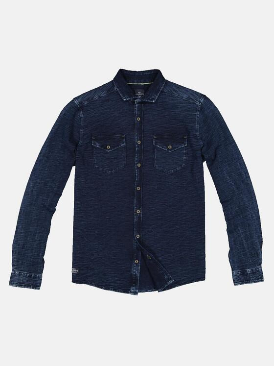 engbers Herren Hemd uni Blau 32816