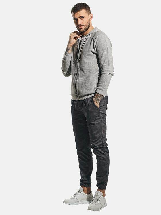 emilio adani Herren Sportive Strickjacke Grau 31232