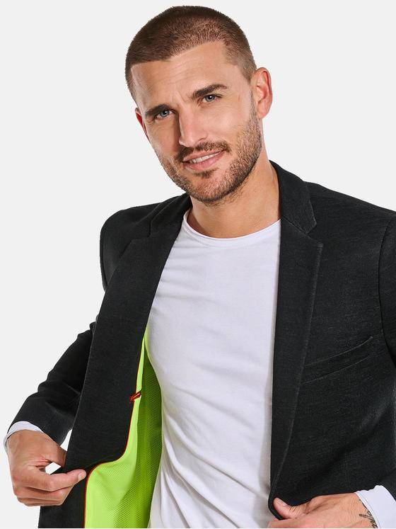 emilio adani Herren Freizeit-Sakko slim fit Schwarz 34070