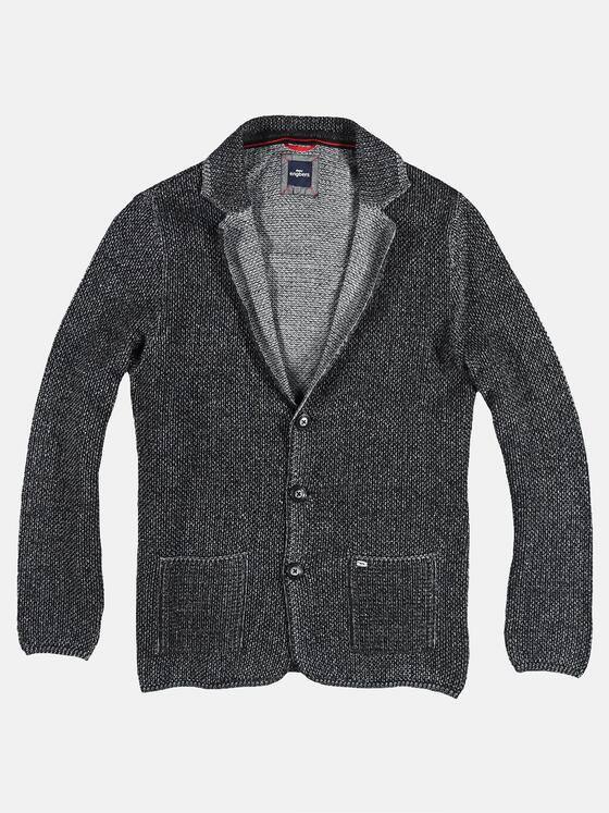 engbers Herren Hochwertiges Stricksakko Schwarz 28952