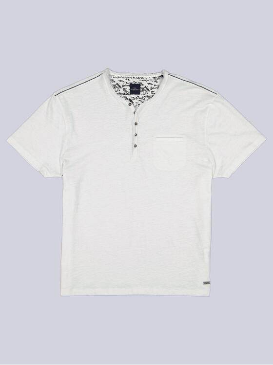 engbers Herren Henley-Shirt "My Favorite" regular Reinweiss 34405