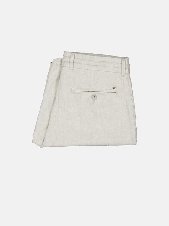 emilio adani Herren Chino-Bermuda mit Leinenanteil Beige 34665