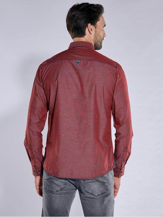 engbers Herren Langarm-Hemd kariert Rot 38011