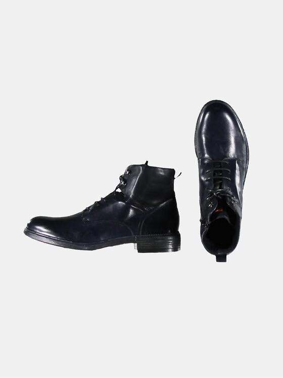 emilio adani Herren Hochwertige Lederboots Blau 30184