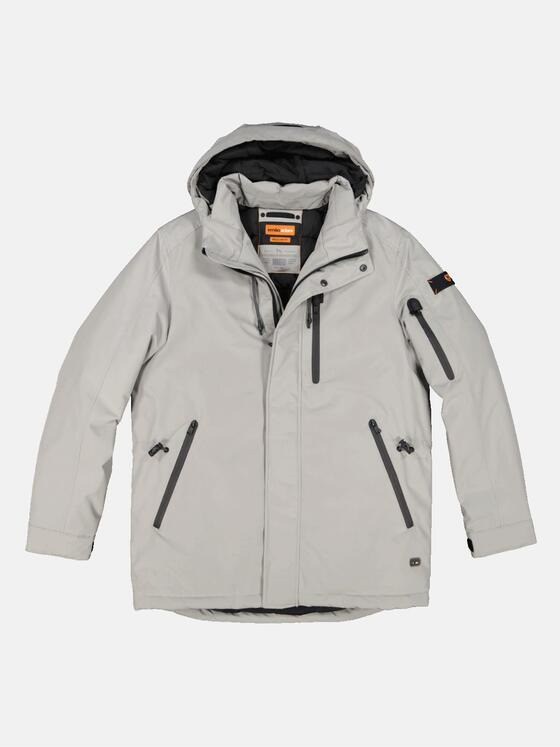 emilio adani Herren Shell-Jacke mit wasserdichten Zippern Beige 33543