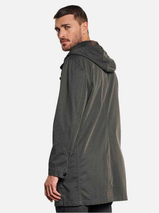 emilio adani Herren Parka aus Baumwolle Grün 32586
