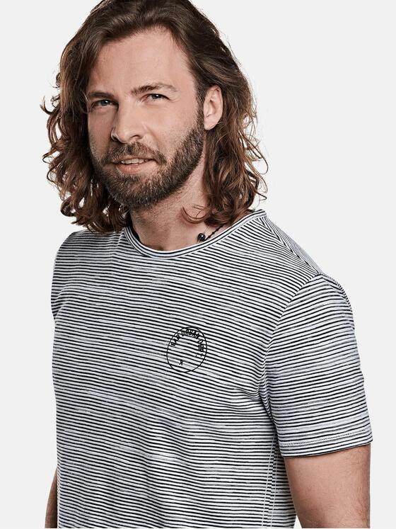 emilio adani Herren Rundhals T-Shirt Weiß 27394