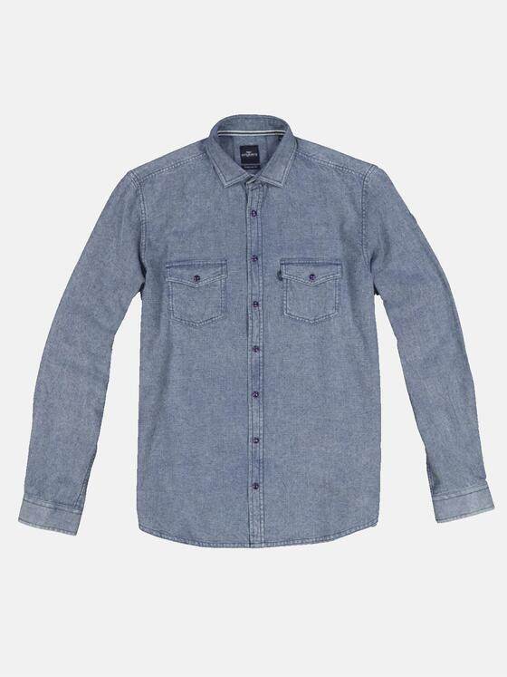 engbers Herren Hemd uni Indigoblau 32387