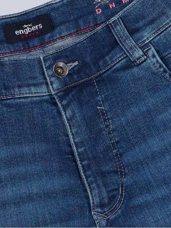 engbers Herren Jeans-Shorts regular Mittelblau 39019
