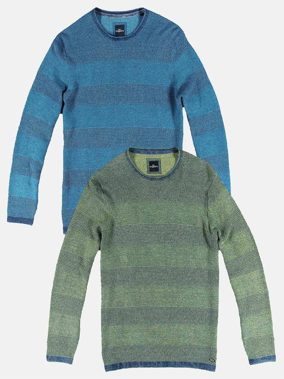 engbers Herren Pullover Rundhals Grasgruen 30986