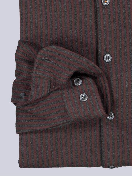emilio adani Herren Langarm-Hemd regular Rot 35516