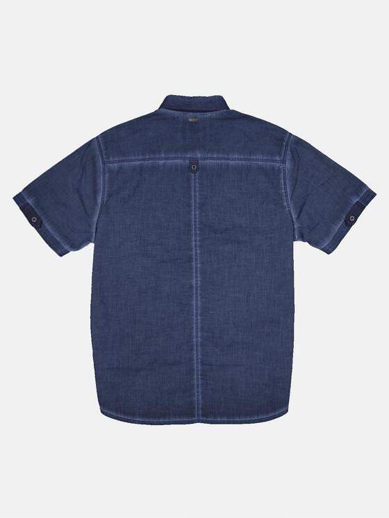engbers Herren Kurzarm-Hemd uni Blau 33042