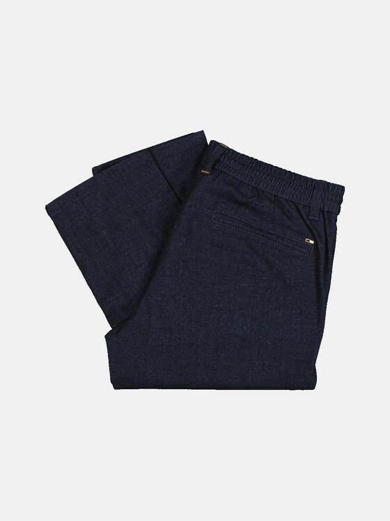 emilio adani Herren Chino mit Tunnelzug Blau 33326