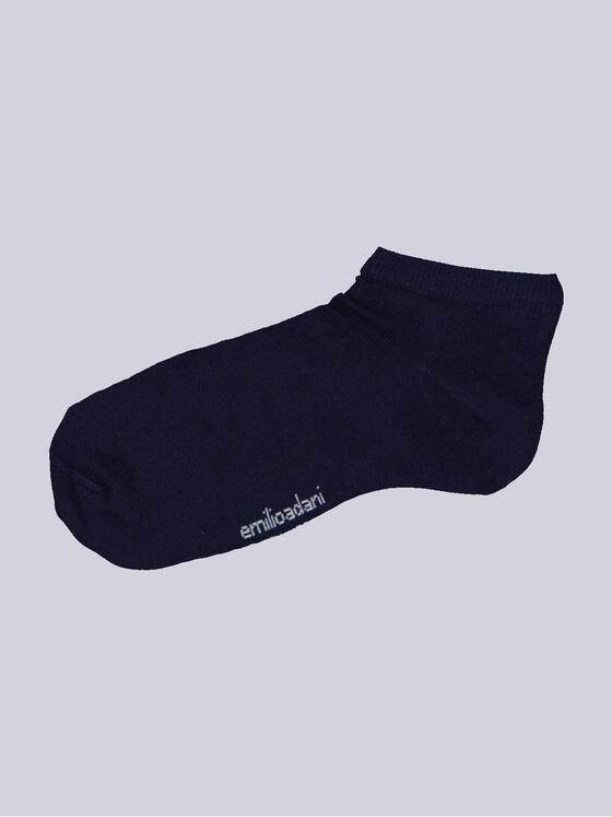 emilio adani Herren Sneaker-Socke uni Blau 34875